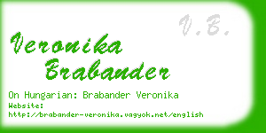 veronika brabander business card